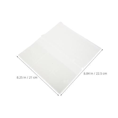 6 Stück Transparenter Mattierter Reißverschlussbeutel aus PVC