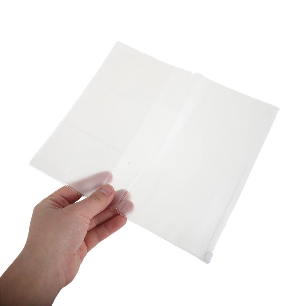 6 Stück Transparenter Mattierter Reißverschlussbeutel aus PVC