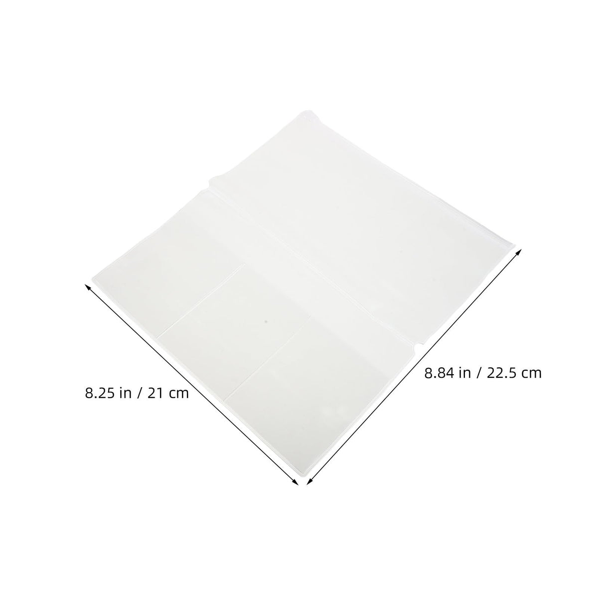 6 Stück Transparenter Mattierter Reißverschlussbeutel aus PVC