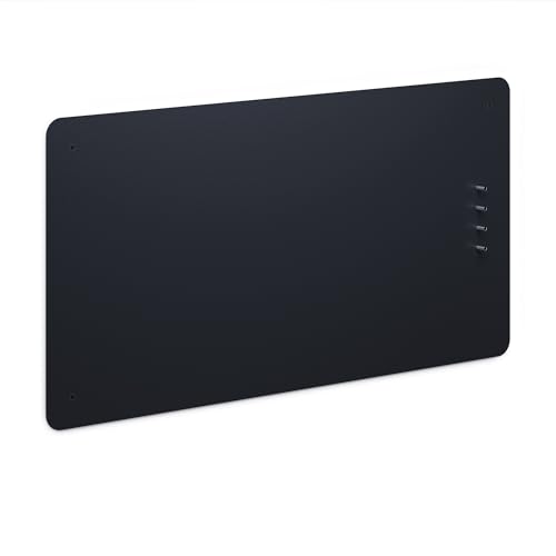 Flatbo Magnettafel aus Metall, 70 x 35 cm, Tafel für Postkarten, Urlaubssouvenirs oder Notizen. Inklusive 4 Magnete und Montageset.