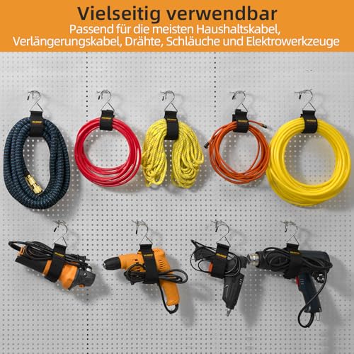 Trilancer Verlängerungskabel-Organizer & Aufhänger bis 22 kg (6er Pack)