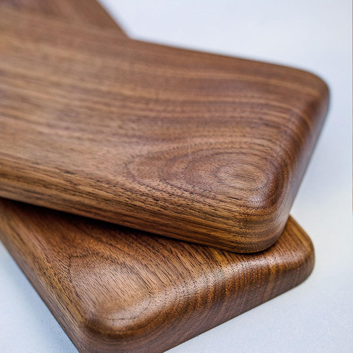 Handballenauflage Maus aus Premium Holz, Rutschfeste und Ergonomische Handgelenkauflage aus Schwarzem Walnussholz, für Büro und Gaming geeignet