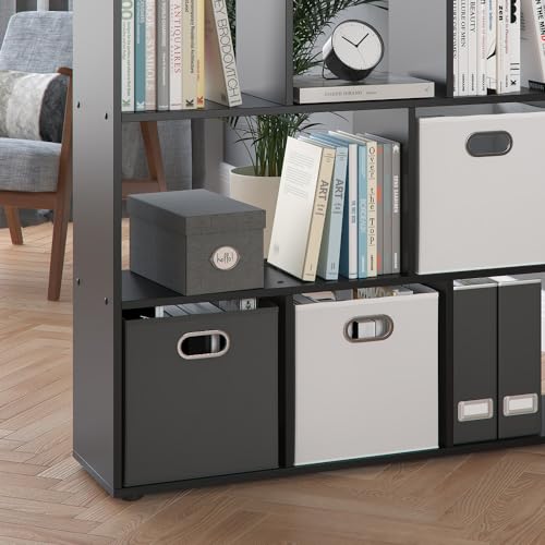 Vicco Raumteiler Pilar, Schwarz, 131.6 x 143 cm