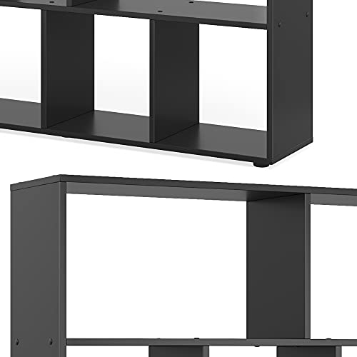 Vicco Raumteiler Pilar, Schwarz, 131.6 x 143 cm