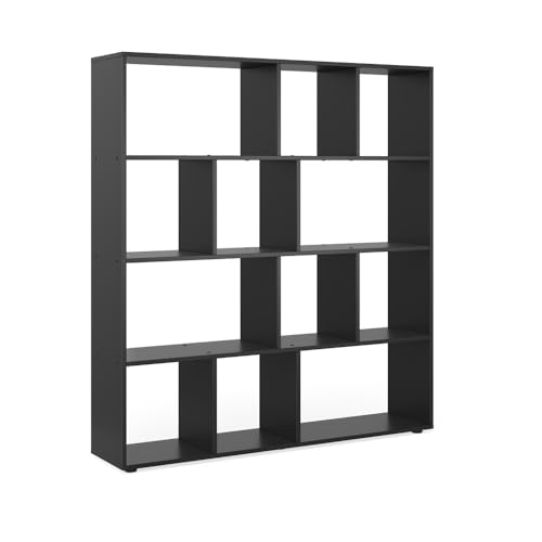 Vicco Raumteiler Pilar, Schwarz, 131.6 x 143 cm