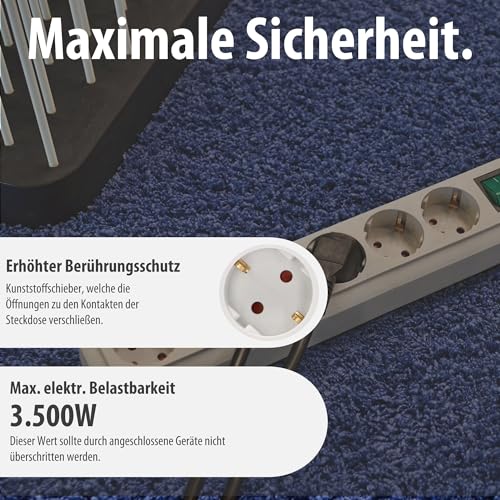 Brennenstuhl Eco-Line, Steckdosenleiste 6-Fach
