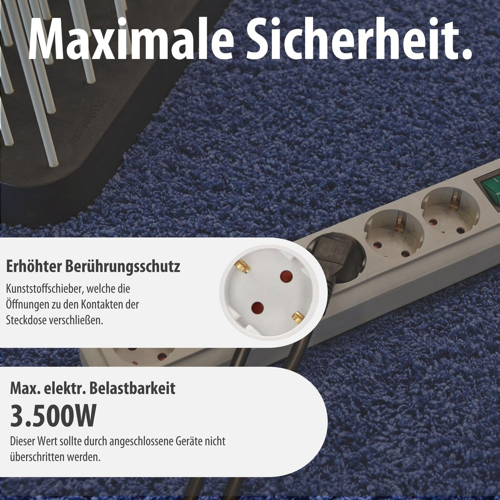 Brennenstuhl Eco-Line, Steckdosenleiste 6-Fach