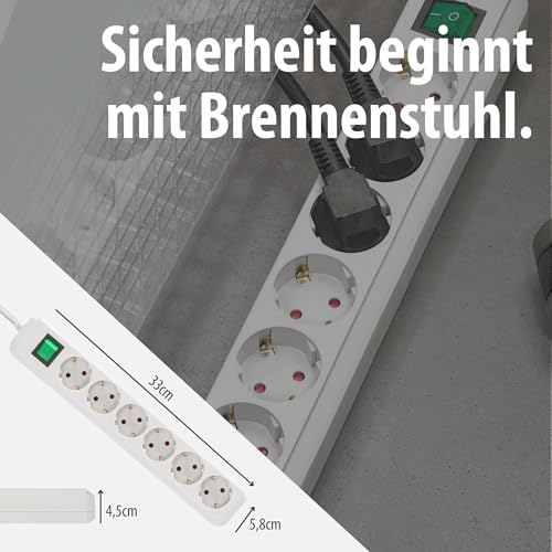 Brennenstuhl Eco-Line, Steckdosenleiste 6-Fach