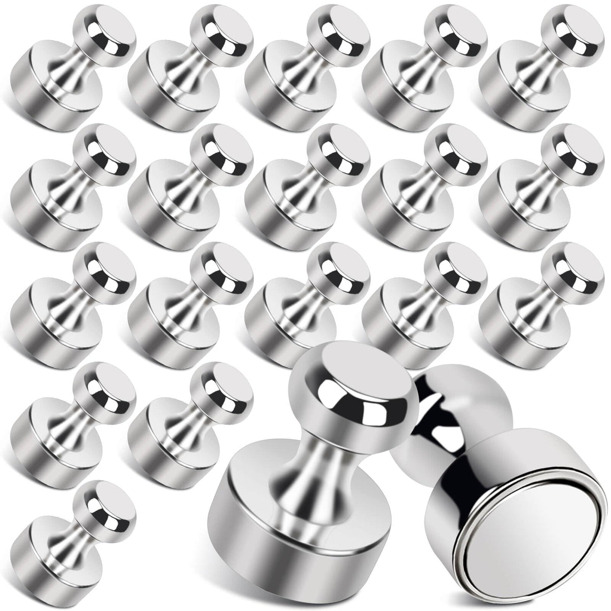 Neodym Magnete - 20 Stück Stark, Extra Stark für Kühlschrank, Whiteboard, Büro- & Küchendekoration