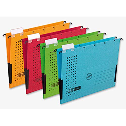 Elba Hängetasche Chic, 5er Pack, DIN A4, Karton, anthrazit, 100560175, 5 Stück