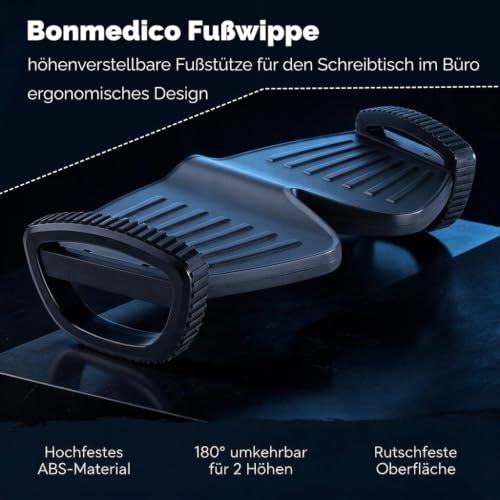 bonmedico Fußwippe Schreibtisch höhenverstellbar Fußstütze Büro