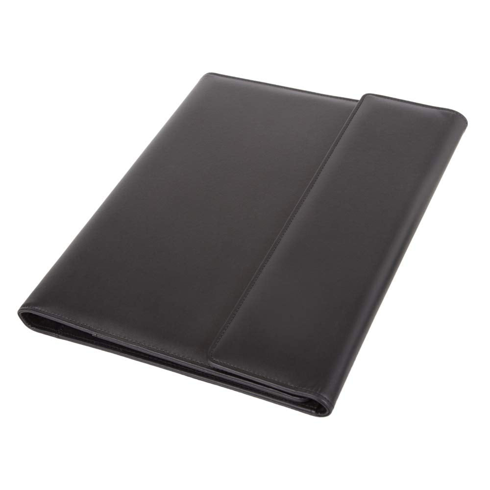 ALASSIO 30068 Ringbuchmappe A4 Salvo, Schreibmappe 33 x 27 x 3 cm, Schwarz