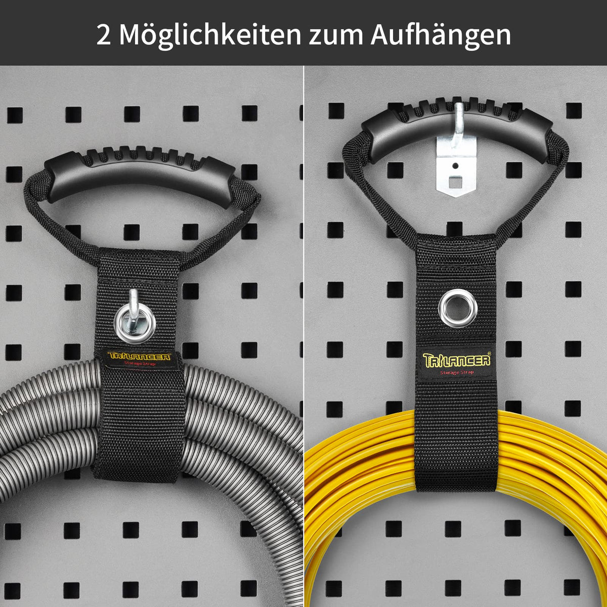 Verlängerungskabel & Schlauch-Organisierer mit Griff (2er-Pack, 55cm)