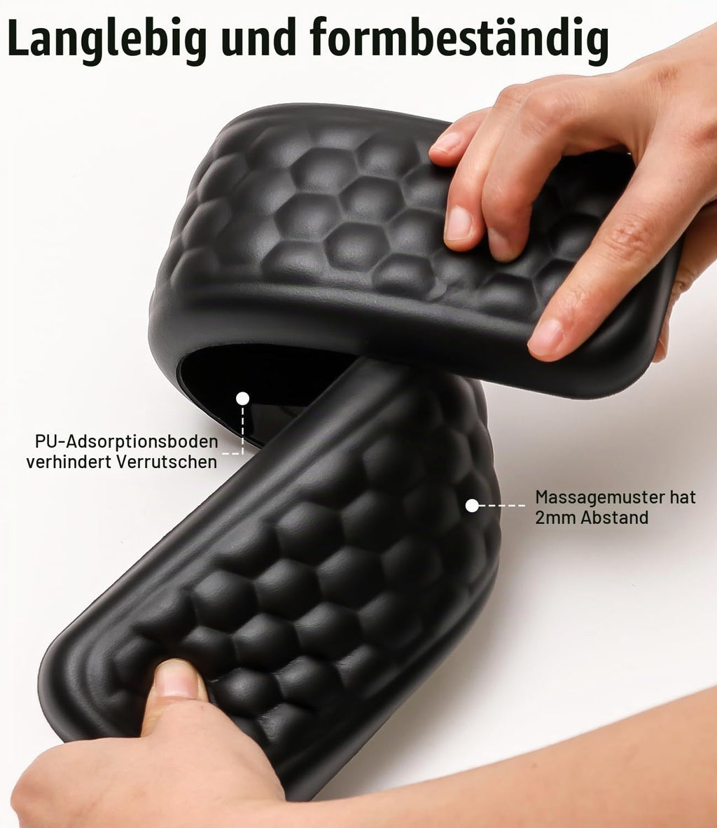 Handballenauflage für Tastatur und Maus, Ergonomisches Memory Foam Handgelenkstützen Set, Mit rutschfest PU Leder Wrist Rest für Büro, Gaming, PC Computer, Laptop - Schwarz