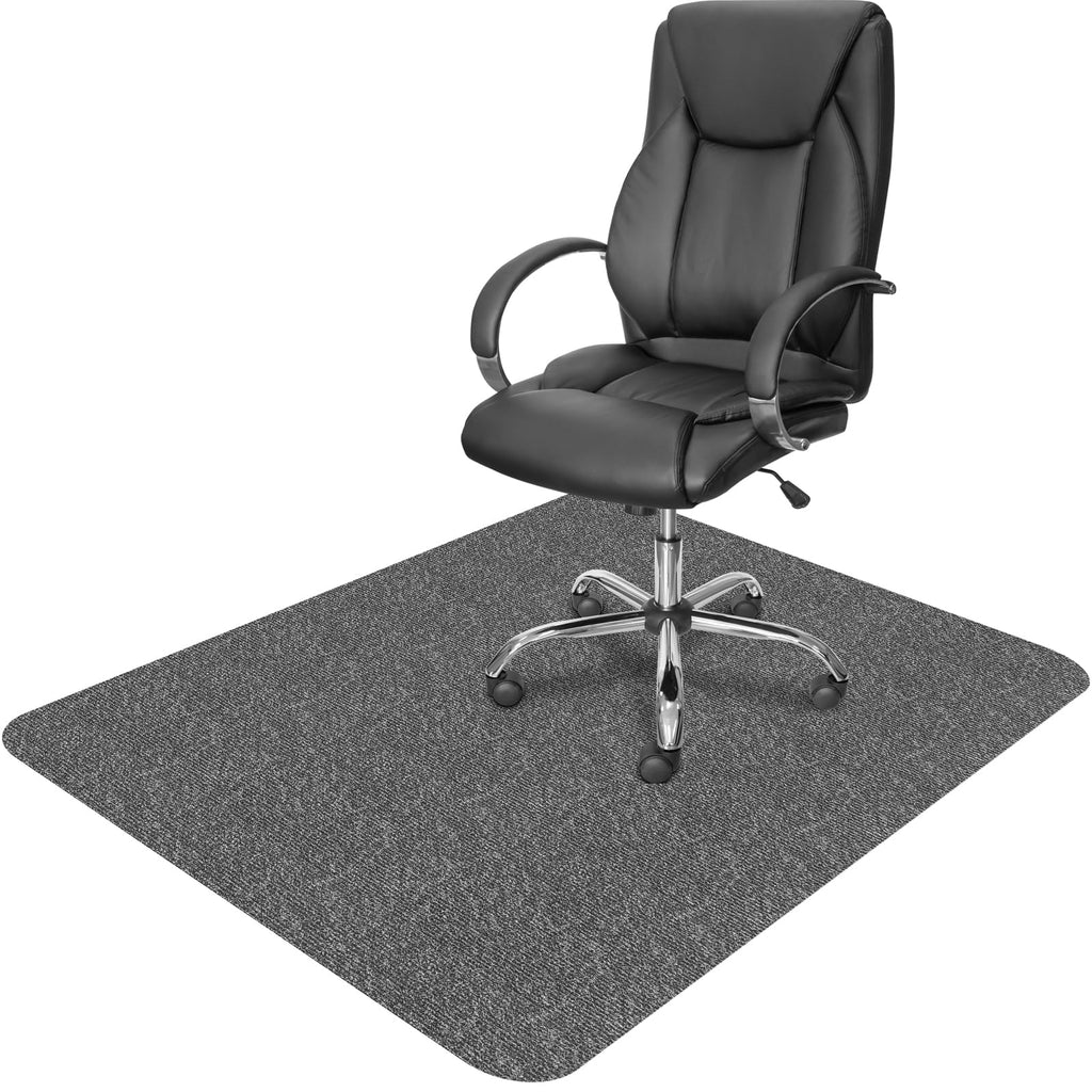 Bürostuhl Bodenschutzmatte 105×120 cm – 5.5 mm dick (Grau)