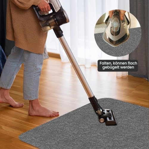 Bürostuhl Bodenschutzmatte 105×120 cm – 5.5 mm dick (Grau)