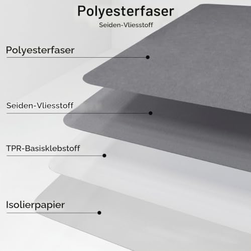 Bürostuhl Bodenschutzmatte 105×120 cm – 5.5 mm dick (Grau)