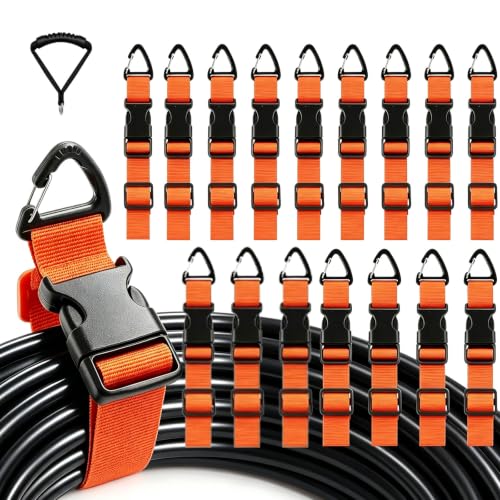 16 Pcs Verlängerungskabel Organizer Schwerkraftspannung Schlauchaufhängung