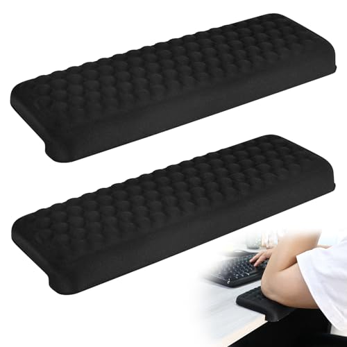 2 Stück L-Förmige Ergonomische Handgelenk Ellenbogenkissen, 30x10cm Memoryfoam Schreibtisch Handballenauflage Unterarm und Handgelenk Komfort Unterstützung für Büro Zuhause