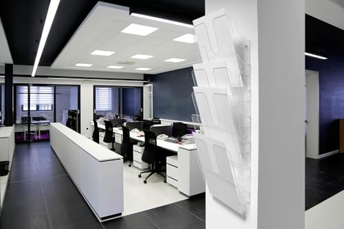 Durable Flexiplus Wandprospekthalter A4 hoch, 6 Fächer, transparent