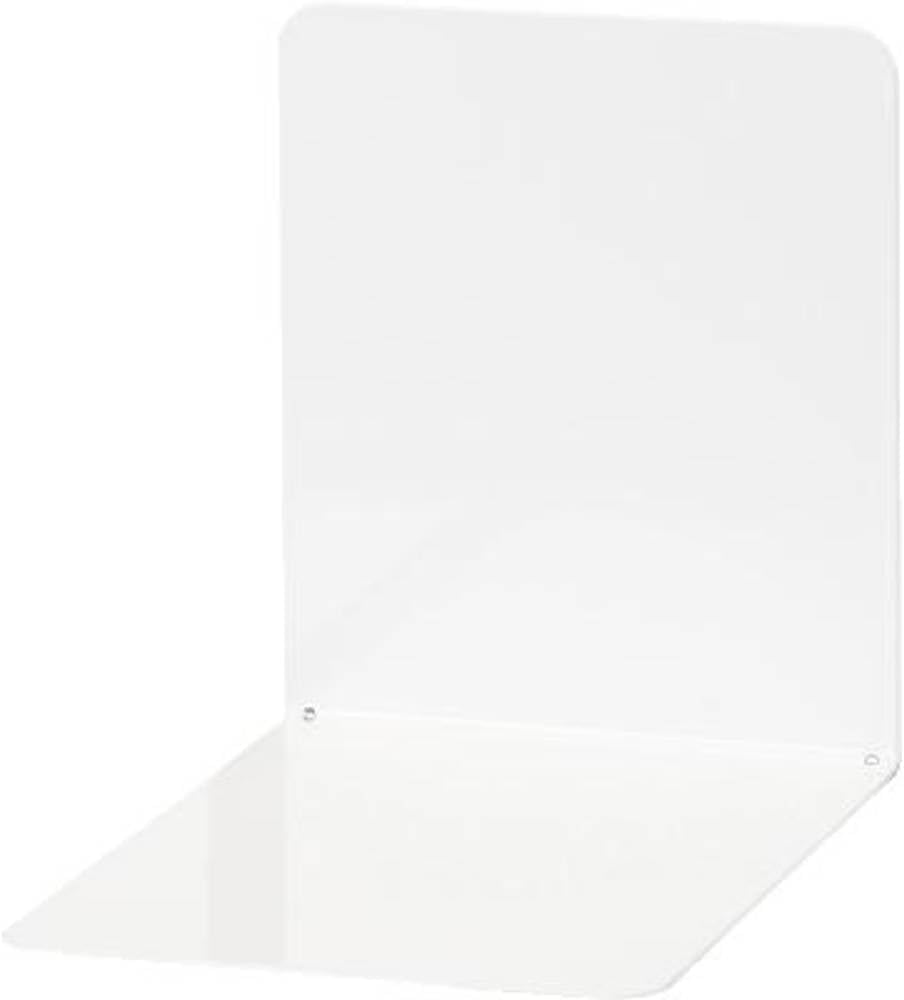 MAUL Buchstütze weiß Stahl 2er Set für Büro & Homeoffice