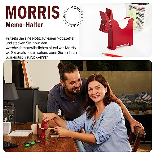 Morris der Esel: Schreibtisch-Memohalter | Niedliches Schreibtischzubehör & Bürobedarf | Schreibtischdekoration | Schreibtischbedarf: Halter & Spender | Haftnotiz-Halter | von Monkey Business
