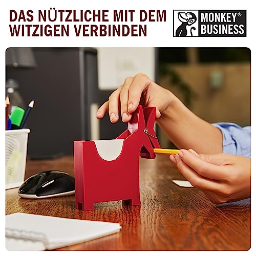 Morris der Esel: Schreibtisch-Memohalter | Niedliches Schreibtischzubehör & Bürobedarf | Schreibtischdekoration | Schreibtischbedarf: Halter & Spender | Haftnotiz-Halter | von Monkey Business