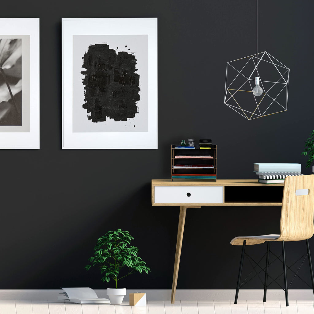 Relaxdays Briefablage, Büro Organizer aus MDF, A4 Papier, 3 Fächer, weiß
