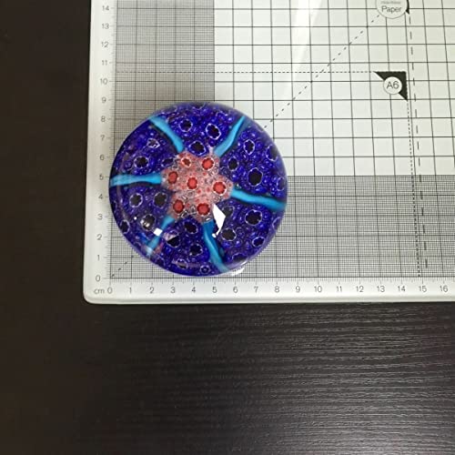 Paperweight, Briefbeschwerer,Glas Kugel Millefiori Muster, Glasdeko D8cm