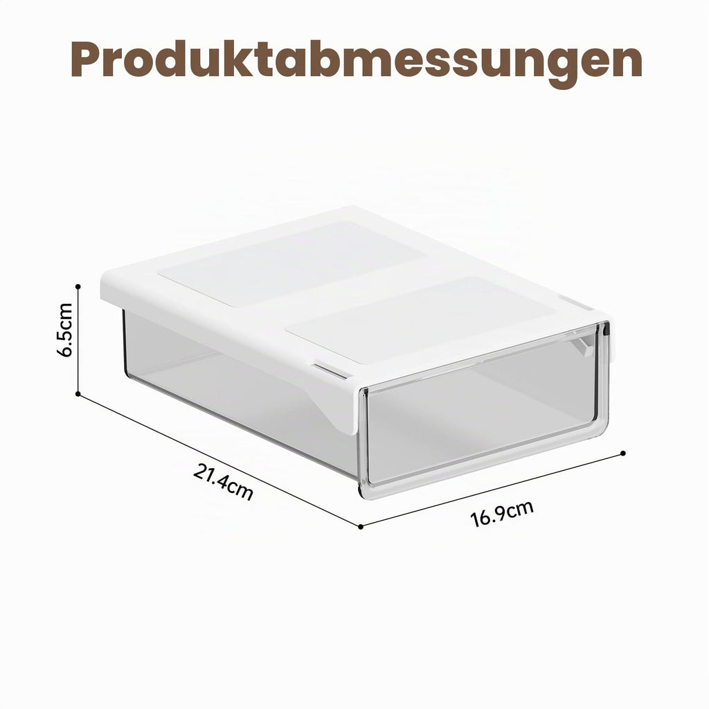 2 Stück Untertisch Schublade Selbstklebend Ohne Bohren, Klein