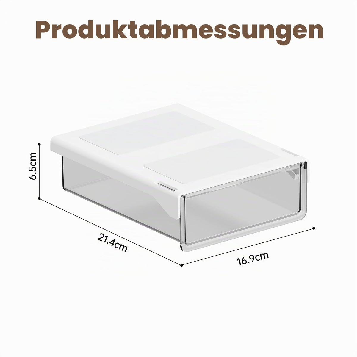 2 Stück Untertisch Schublade Selbstklebend Ohne Bohren, Klein