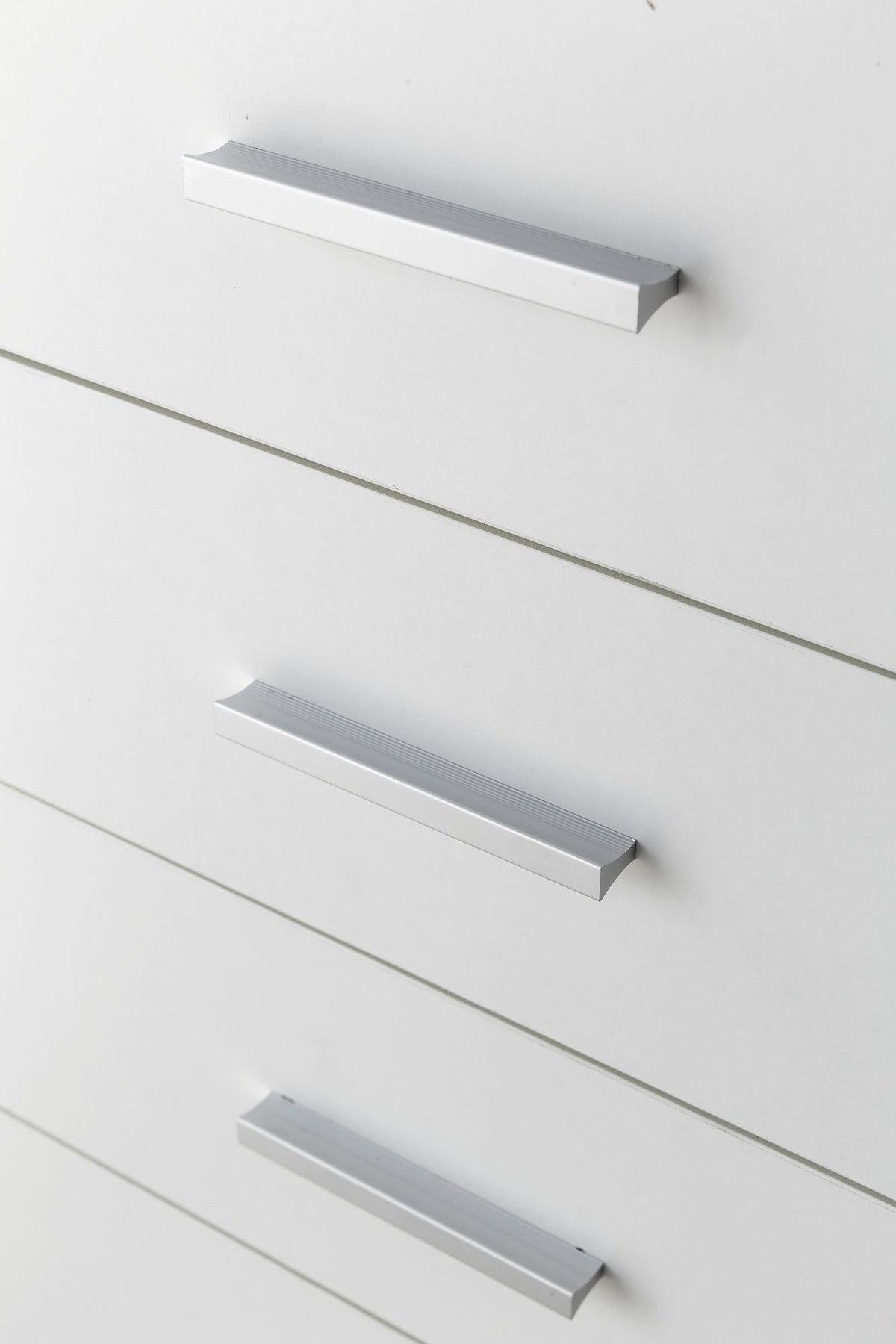 Rollcontainer WL5.748 40 x 70,5 x 33 cm Weiß | Schreibtisch-Container Rollschrank 4 Schubladen | Moderner Schubladencontainer mit Rollen | Standcontainer Bürocontainer