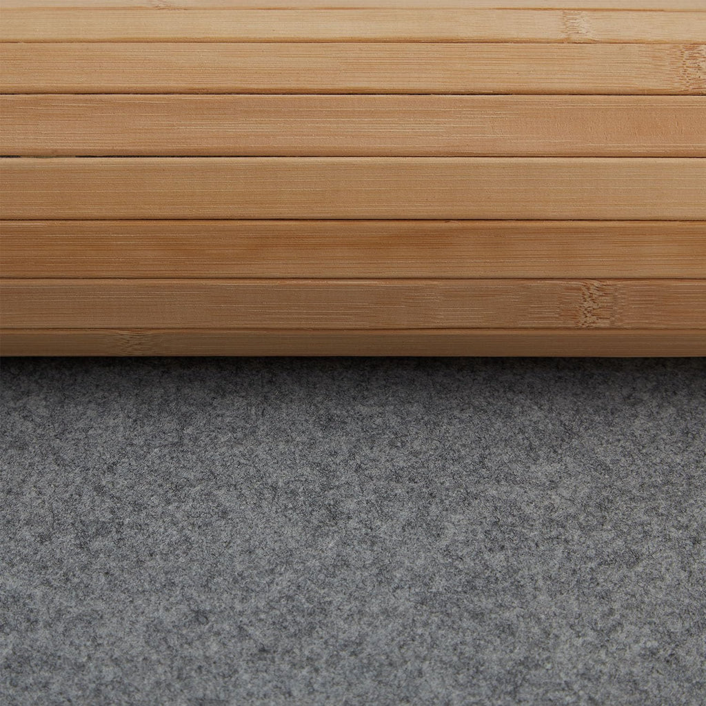 Homestyle4u Paravent Raumteiler Bambus Braun Innen 145 cm Höhe