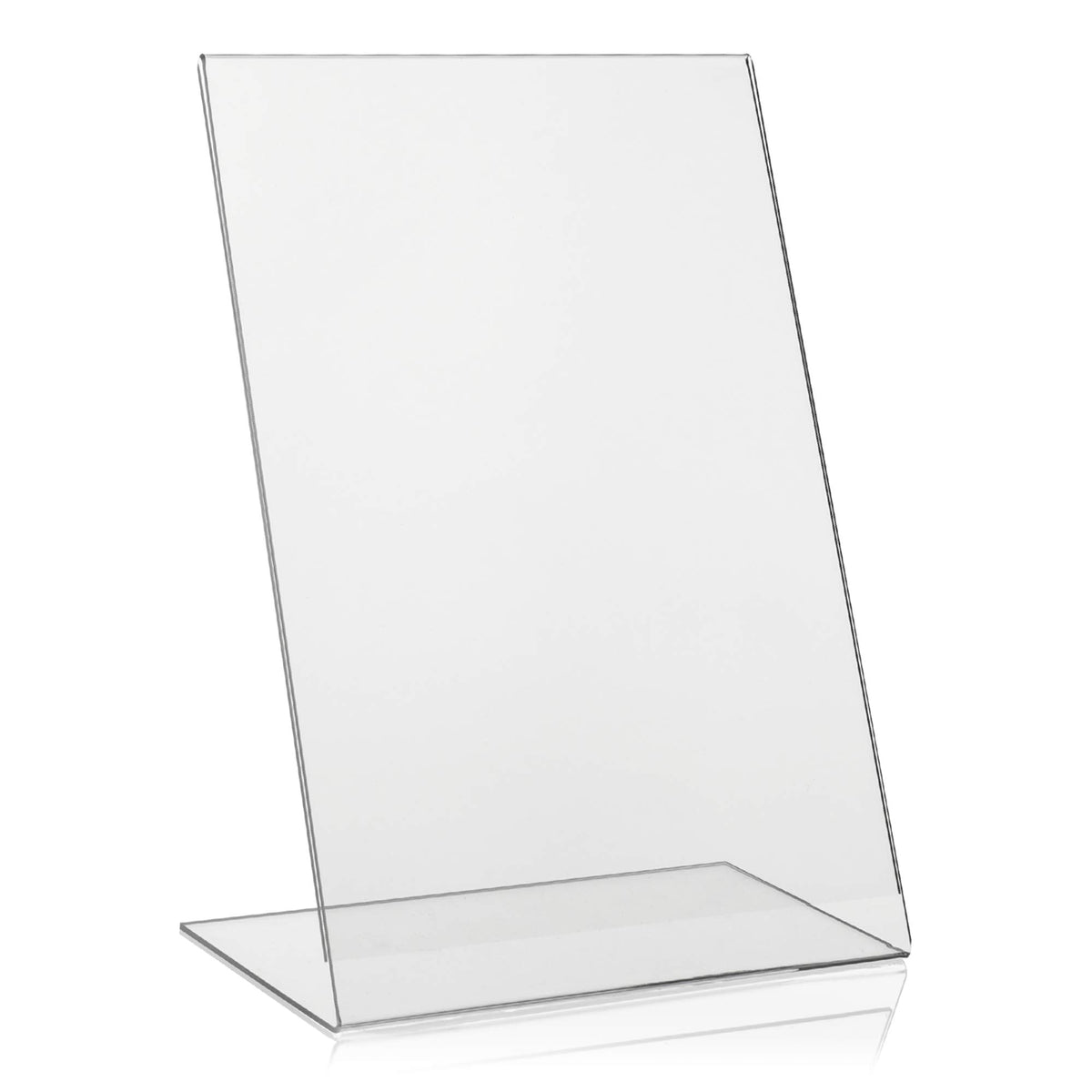 VITAdisplays® DIN A4 L-Aufsteller/L-Ständer, Tischaufsteller, transparent aus original PLEXIGLAS® (PMMA/Acrylglas) (Packung mit 2)
