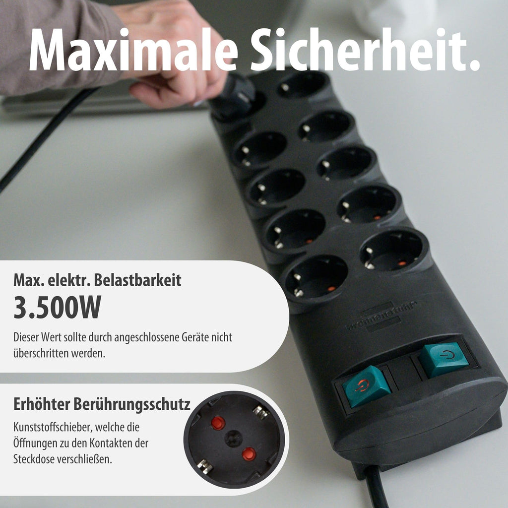 Brennenstuhl Primera-Line Steckdosenleiste 10-Fach