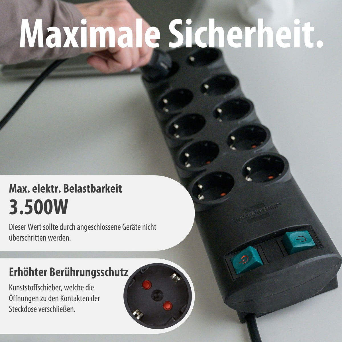 Brennenstuhl Primera-Line Steckdosenleiste 10-Fach