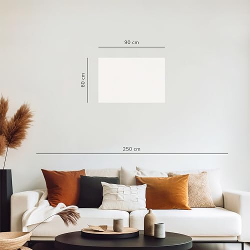 decomonkey | Weltkarte Pinnwand 90x60 cm Leinwand | Bilder Leinwandbilder Fertig aufgespannt auf dicker 10mm Holzfasertafel Aufhängfertig Auch als Korktafel nutzbar Landkarte