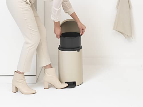 Brabantia NewIcon Treteimer, Soft Beige, 12 l