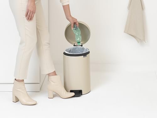 Brabantia NewIcon Treteimer, Soft Beige, 12 l