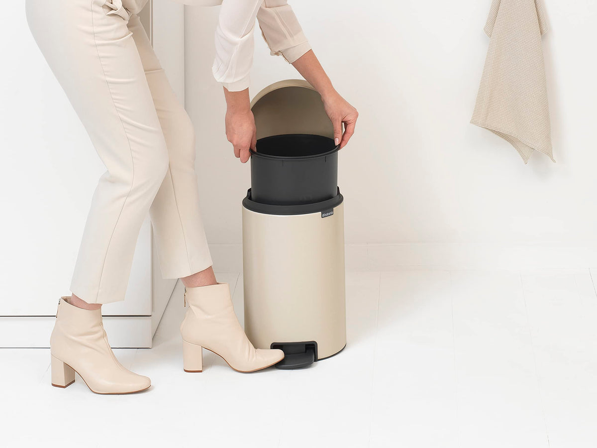 Brabantia NewIcon Treteimer, Soft Beige, 12 l