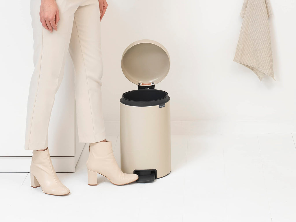 Brabantia NewIcon Treteimer, Soft Beige, 12 l
