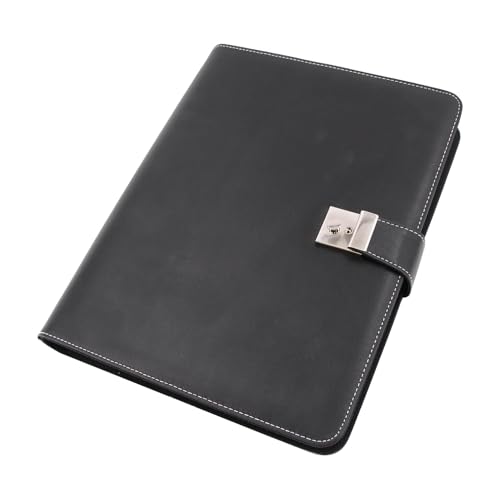 ALASSIO 31514 Ringbuchmappe A4, Dokumentenmappe 36 × 28 × 4,5 cm, Schwarz