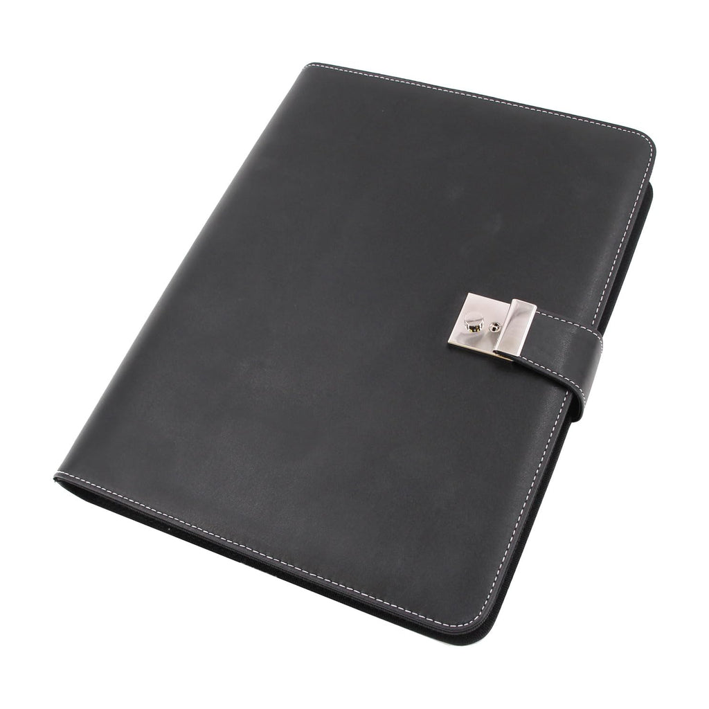 ALASSIO 31514 Ringbuchmappe A4, Dokumentenmappe 36 × 28 × 4,5 cm, Schwarz