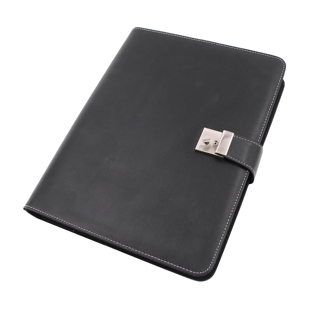 ALASSIO 31514 Ringbuchmappe A4, Dokumentenmappe 36 × 28 × 4,5 cm, Schwarz