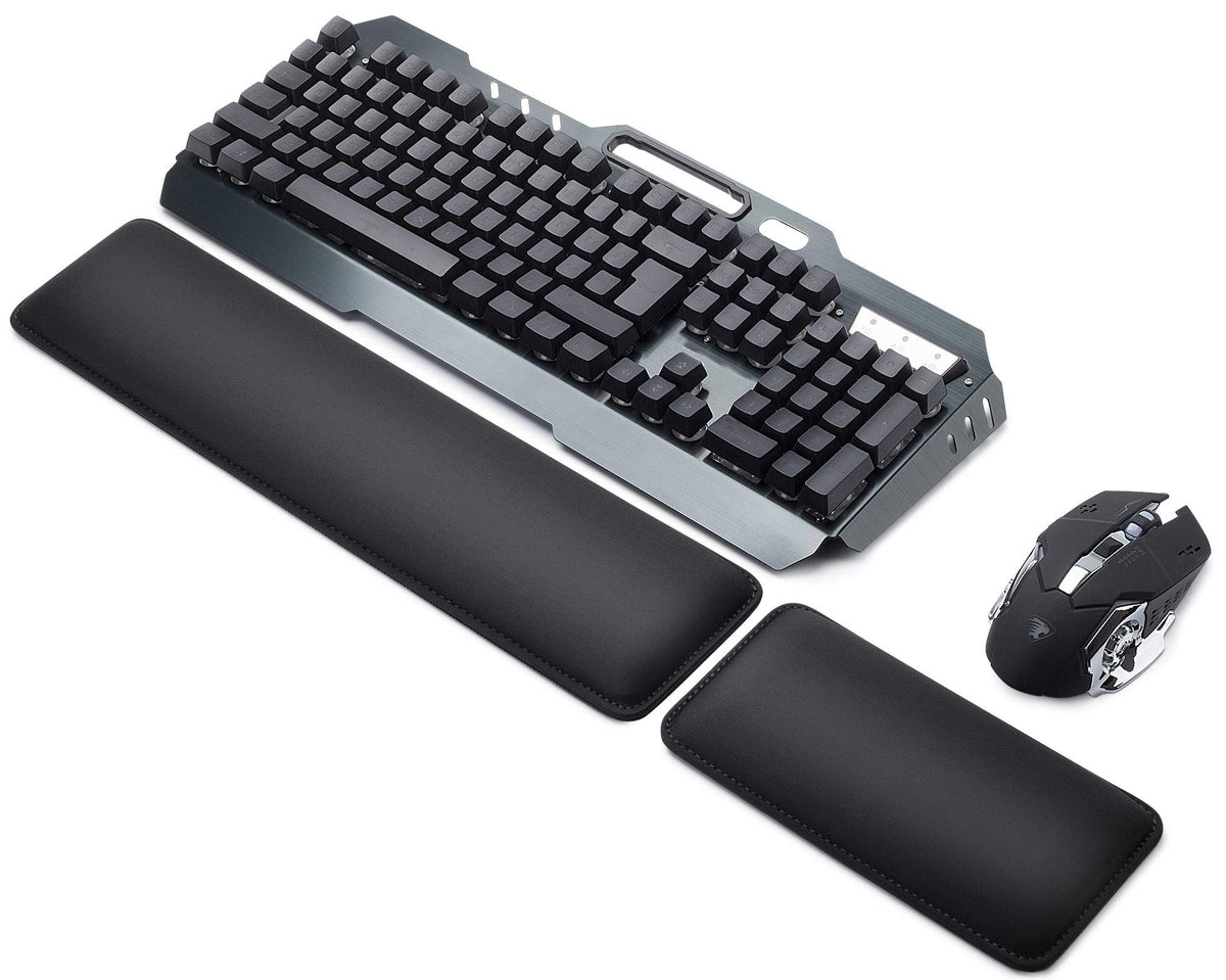 Sidorenko Handballenauflage Set für Tastatur und Maus - Hochwertige und Bequeme Handauflage - Schonende Handgelenkauflage, Wrist Rest