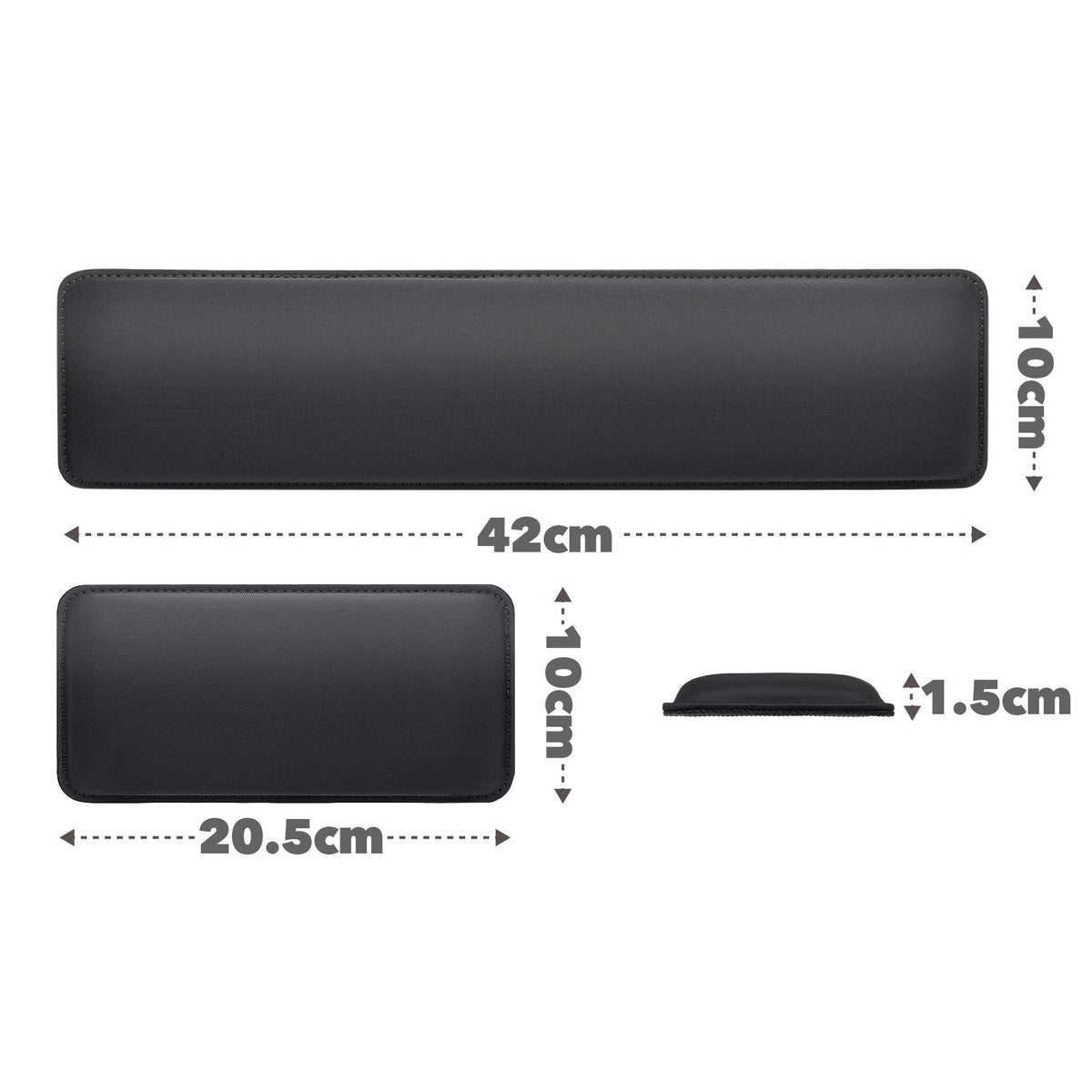 Sidorenko Handballenauflage Set für Tastatur und Maus - Hochwertige und Bequeme Handauflage - Schonende Handgelenkauflage, Wrist Rest