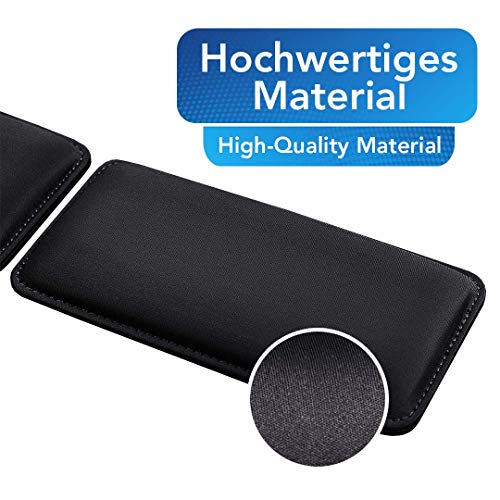 Sidorenko Handballenauflage Set für Tastatur und Maus - Hochwertige und Bequeme Handauflage - Schonende Handgelenkauflage, Wrist Rest