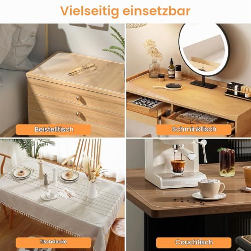 Schreibtischmatte Klare, 60x40x0,15cm Transparent Schreibtischauflage Durchsichtige PVC Schreibtischunterlage Rutschfest Wasserdichte Tischunterlage Kinder Tisch-Schutz für Büro Zuhause
