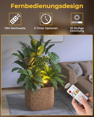LED Klemmspot Uplight Spot mit Fernbedienung, 7W 3 Farbtemperatur