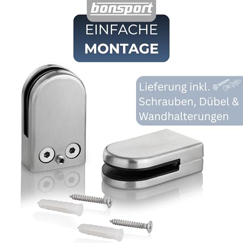 bonsport Glasregal Wandregal für Badezimmer Milchglas, 60x10,16x0,6cm